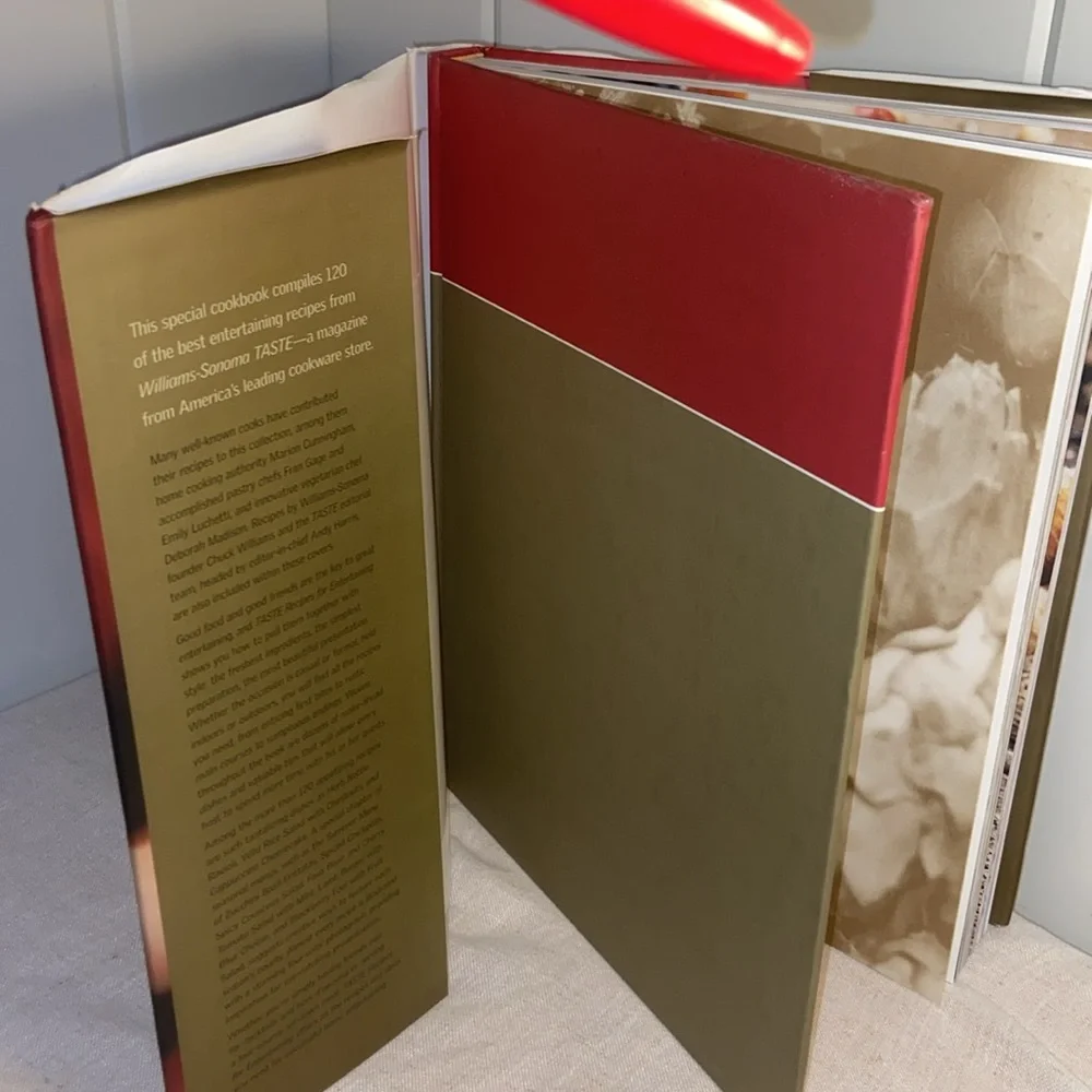 Williams Sonoma Taste Recipes for Entertaining hardcover Book cookbook vintage